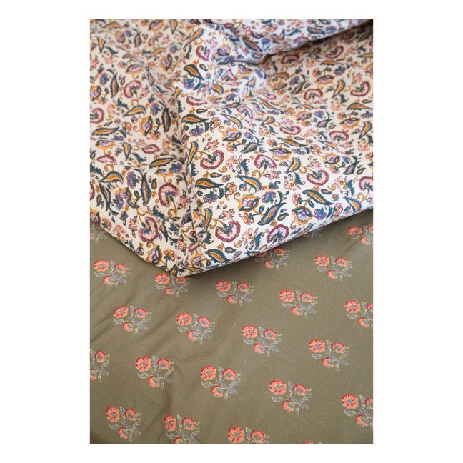 Nicole Organic Fitted Cotton Sheet | Khaki