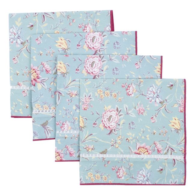 Tovaglioli Carlotta - Set di 4 | Turchese