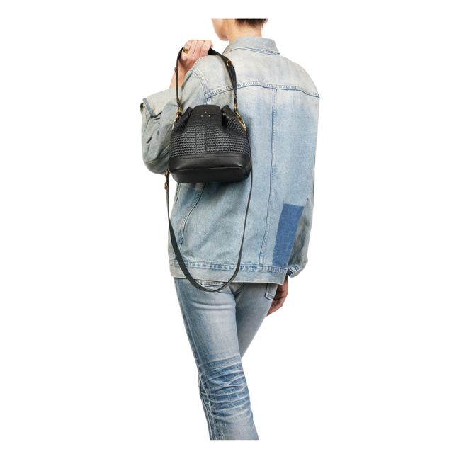 Ben S Raphia bag | Midnight blue
