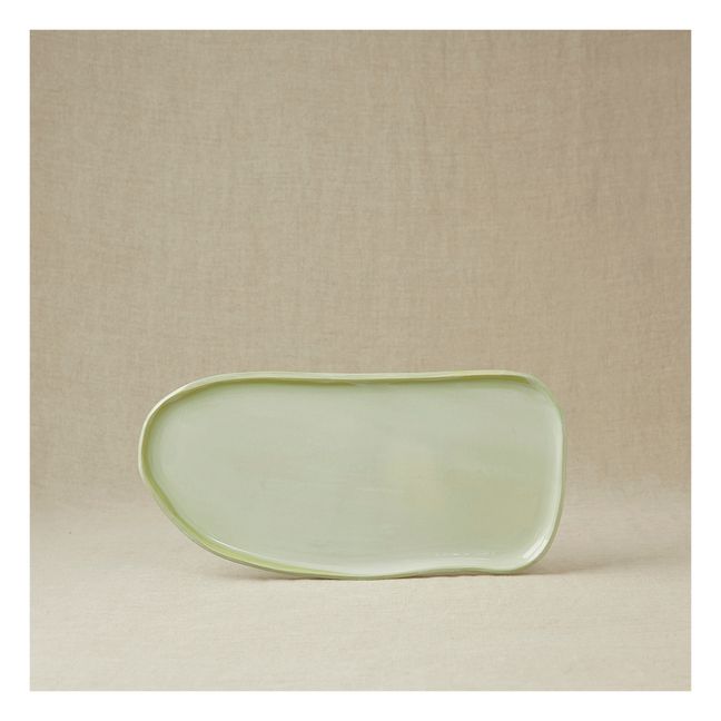 Glazed Stoneware Display Dish | Celadon