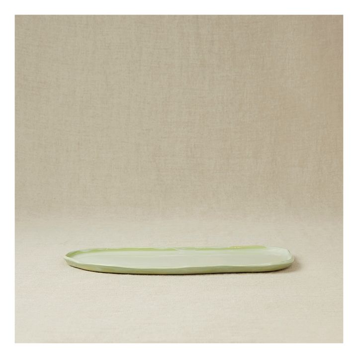 Plato principal en Cerámica | Verde Celedón- Imagen del producto n°1
