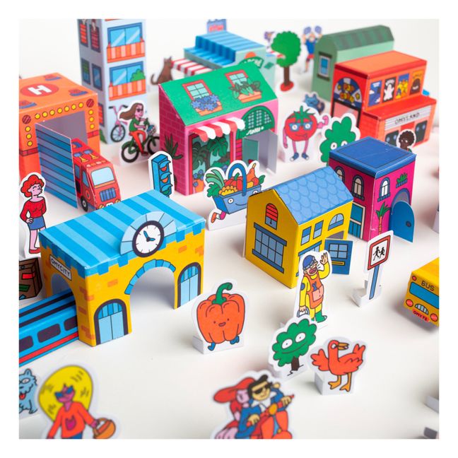 3D paper toys - Ville | Orange