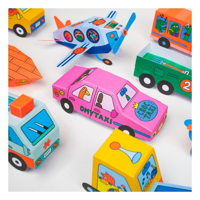 3D paper toys - Vroom | Bleu