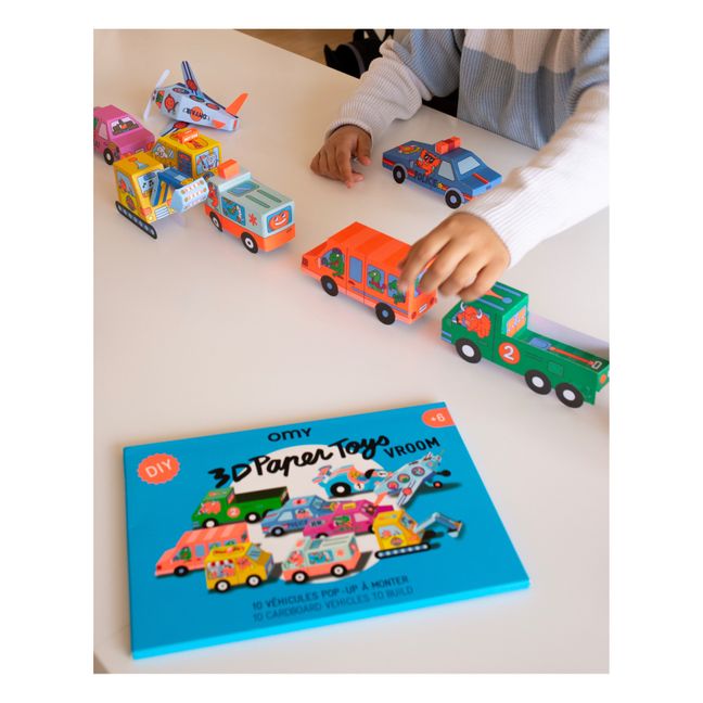 3D paper toys - Vroom | Bleu