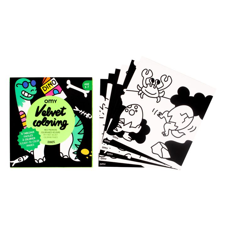 OMY Livre de coloriage en velours Kawaii