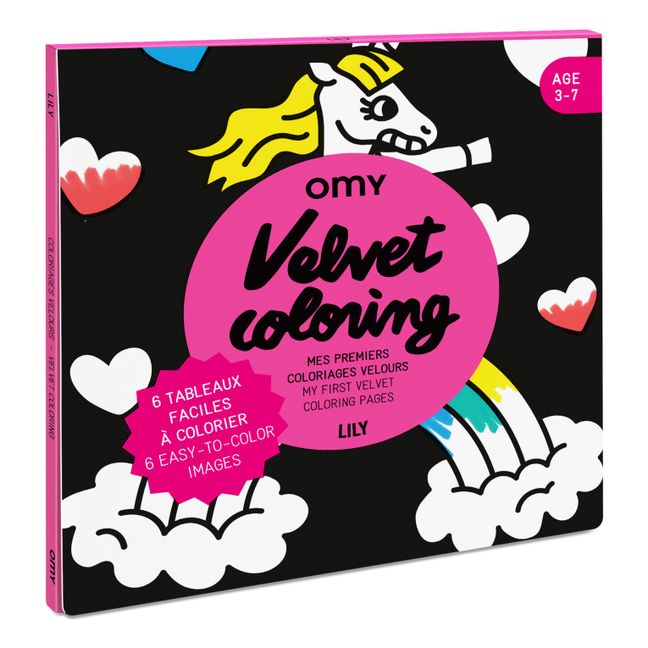 Coloriage velours - Lily | Rose