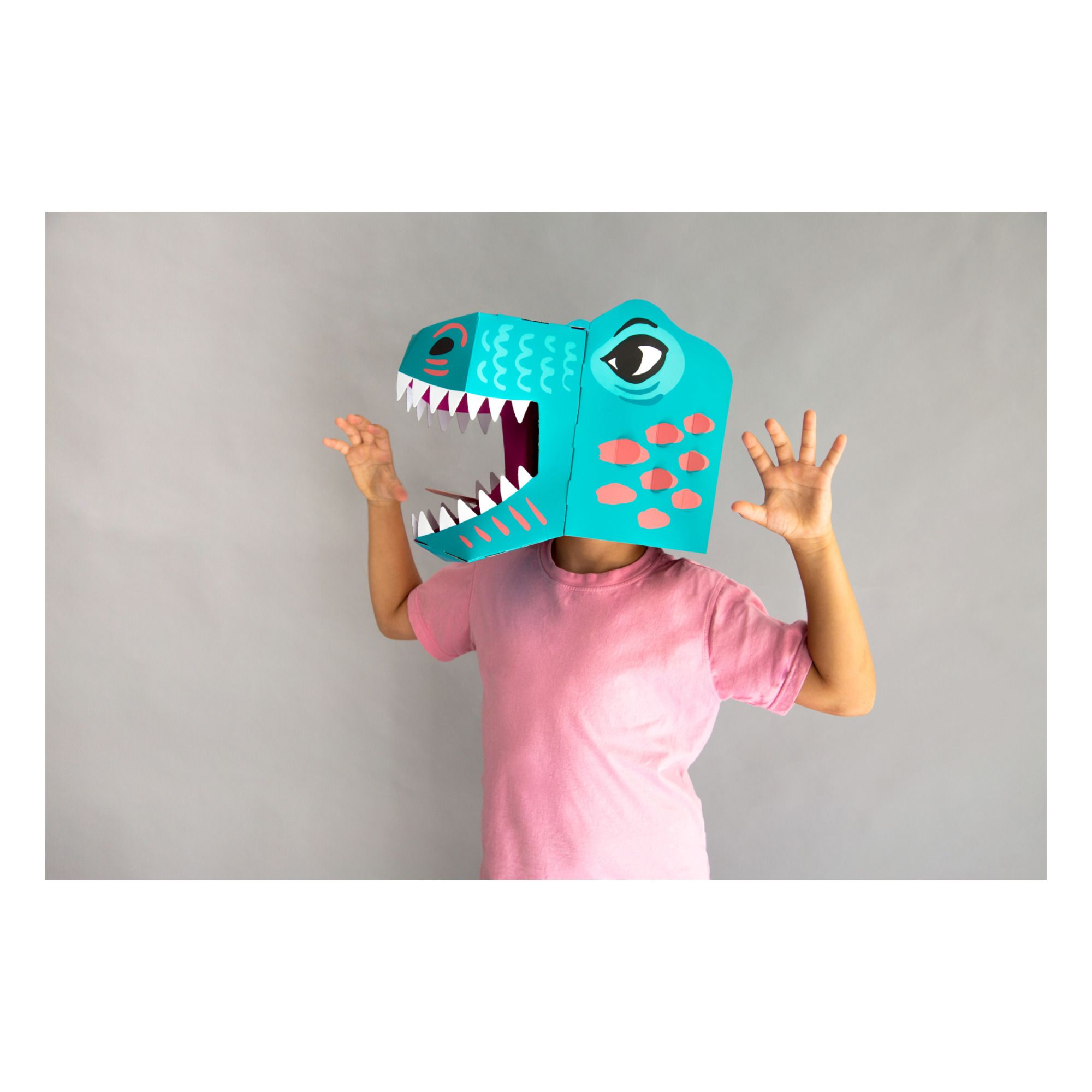 Maschera t-rex verde