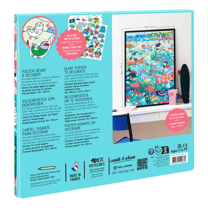 Omy Poster & stickers Ocean Smallable