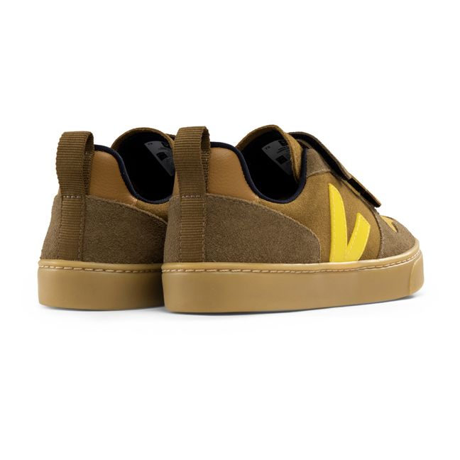V-10 Velcro Suede Sneakers | Camel