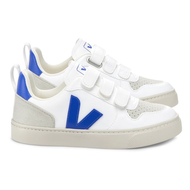V-10 Velcro Leather Sneakers | Blau