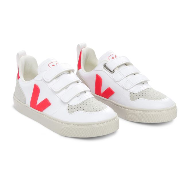 V-10 Velcro Leather Sneakers | Rosa