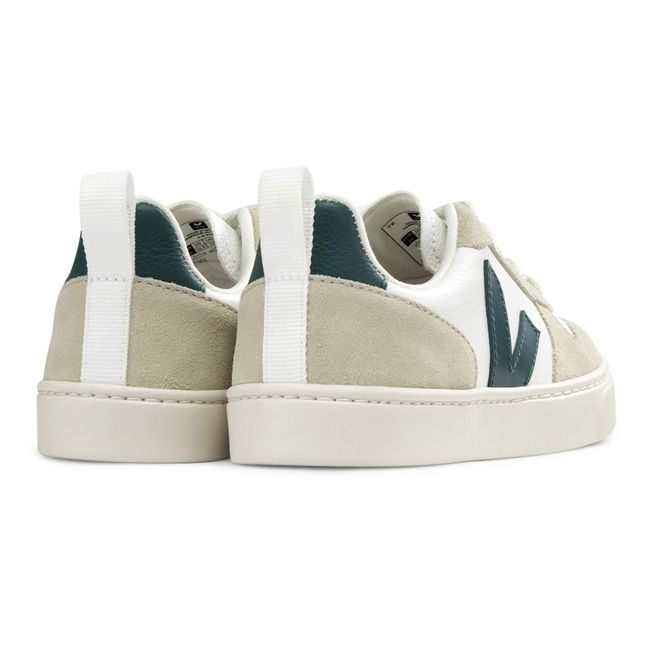 Baskets V-10 Lacets Cuir | Vert