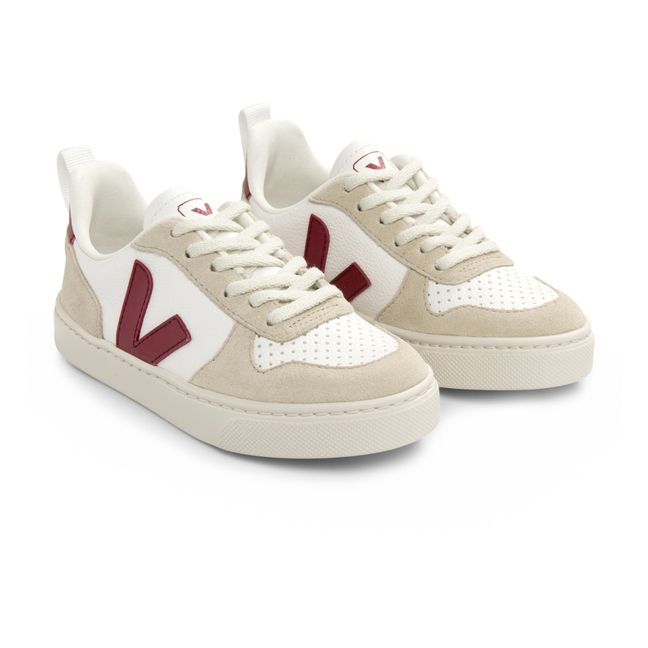 Baskets V-10 Lacets Cuir | Bordeaux