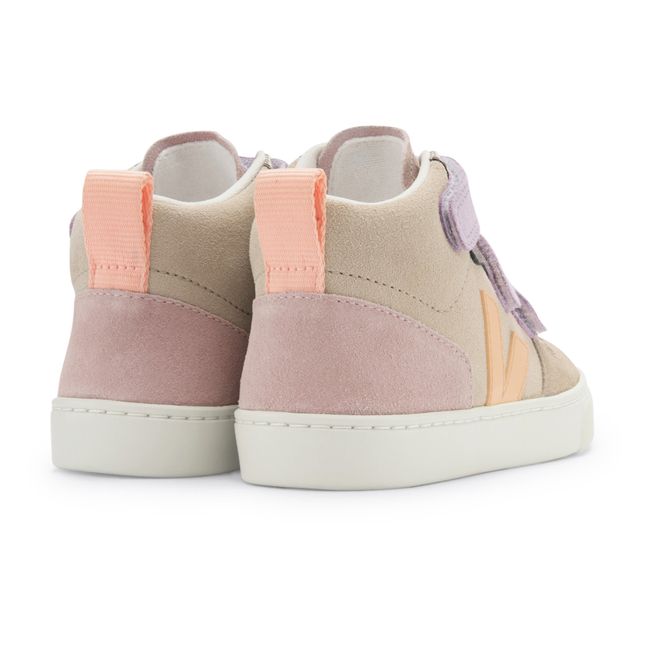 Baskets V-10 Mid Scratchs Suede | Rose