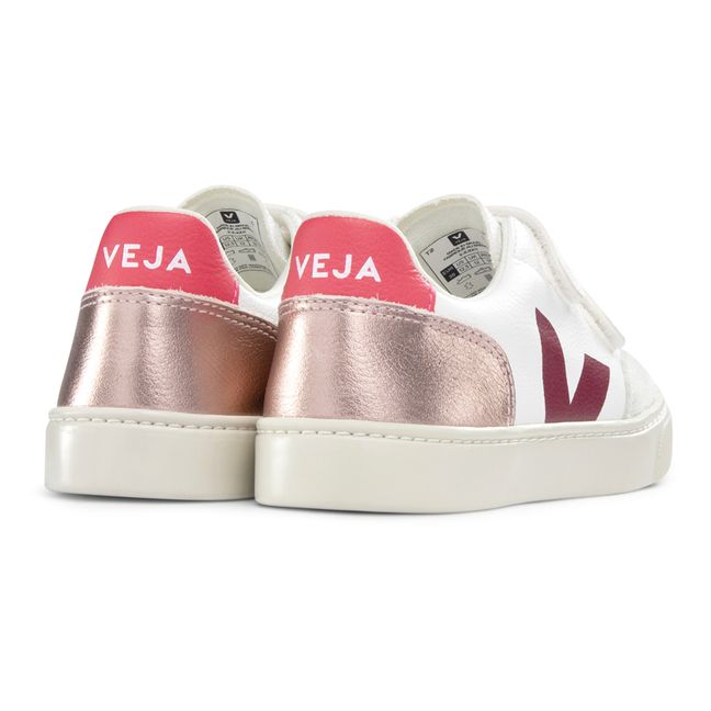 Esplar Velcro Leather Sneakers | Pink