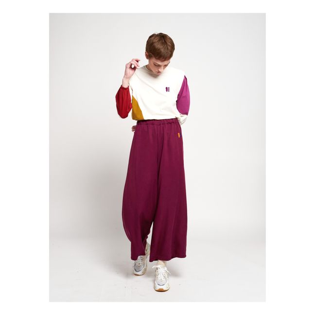 T-Shirt Coton Bio Colorblock - Collection Femme  | Ecru
