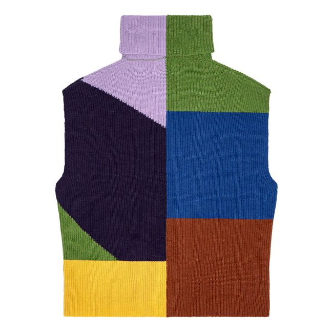 Maglione in lana con collo arrotolato - Collezione Donna  | Viola