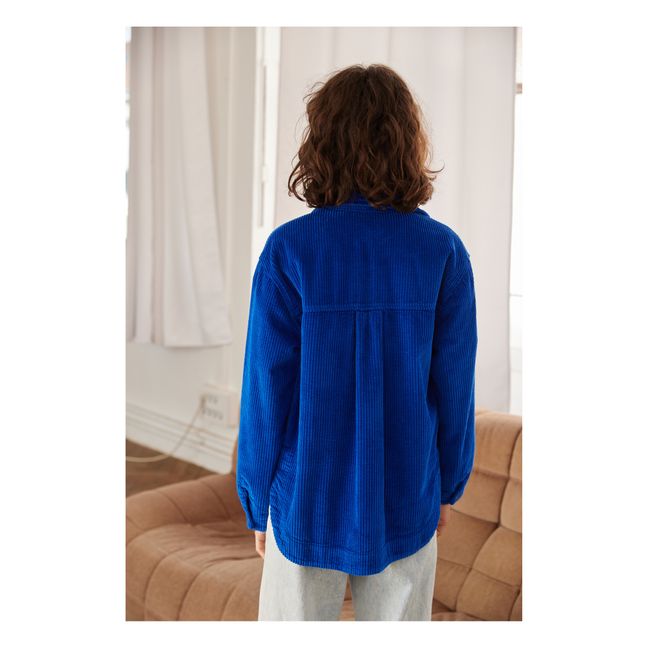Jacke Überhemd Jack Ripped Velvet | Electric Blue
