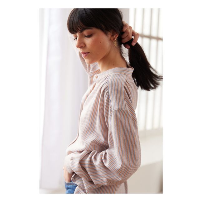 Bluse Ella Liberty Streifen | Seidenfarben