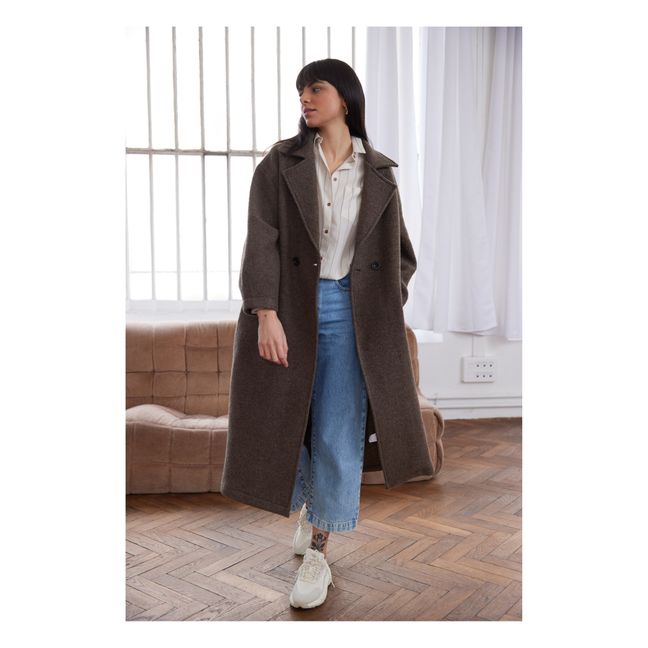 Manteaux Oversize Monk Laine | Maulwurfsfarben