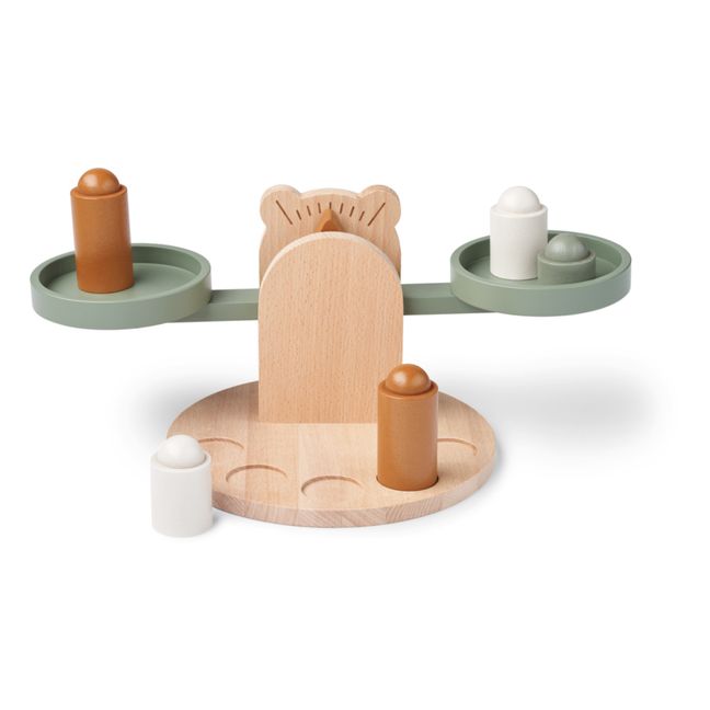 Ronni wooden scale | Faune green mix