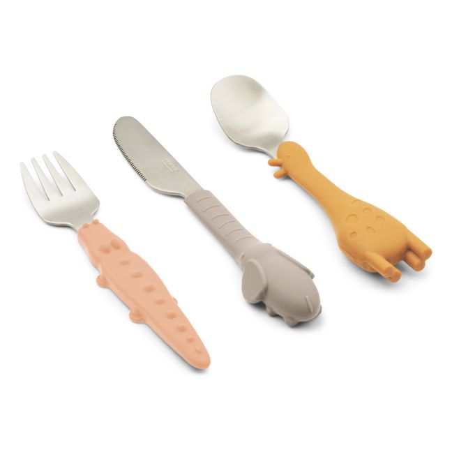 Cubiertos de acero inoxidable Tove - Set de 3 | Tuscany rose mix
