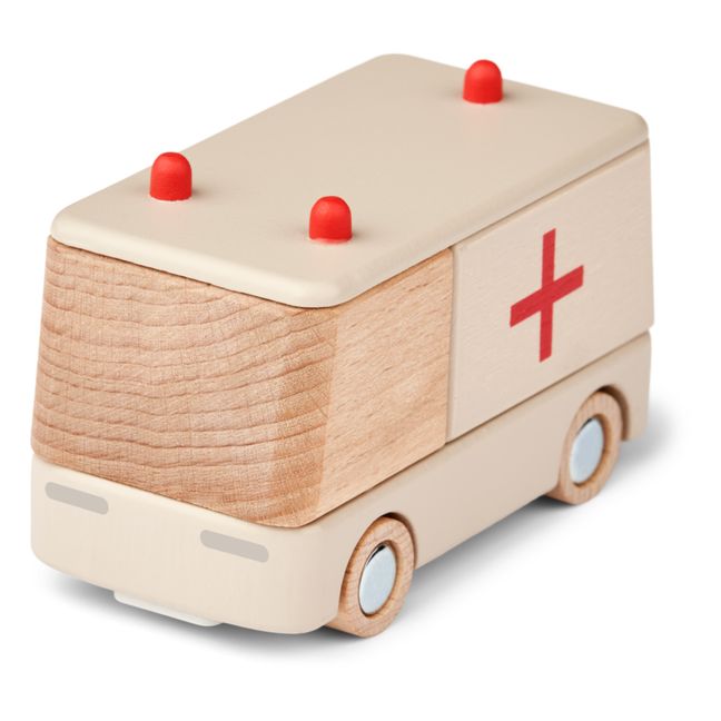 Ambulance en bois | Aurora red/Sandy