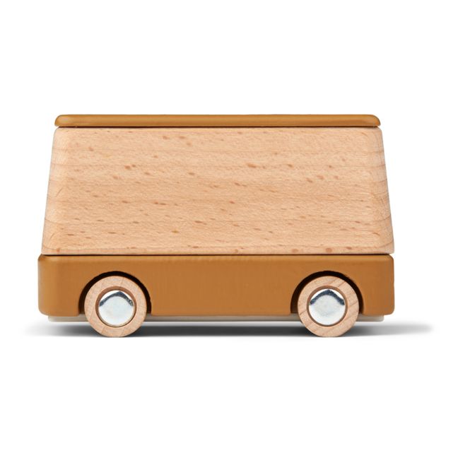 Wooden bus | Golden caramel
