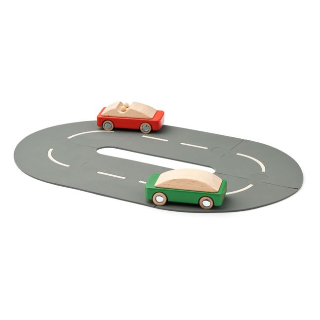 Cars and road puzzle set | Apple red multi mix