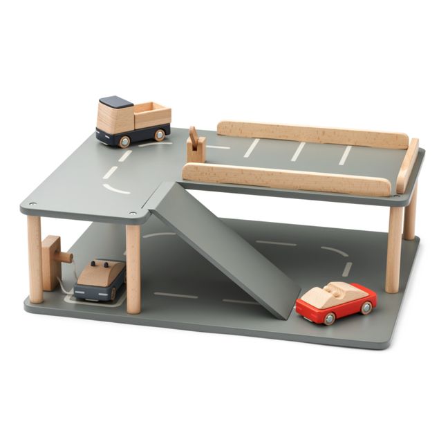 Garage et voitures en bois | Whale blue multi mix