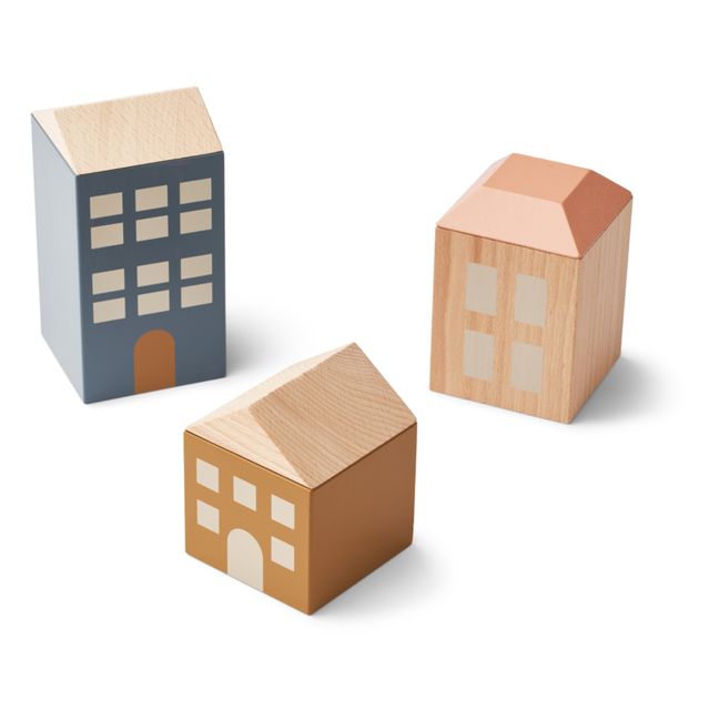 Maisons en bois - Set de 3 | Tuscany rose multi mix