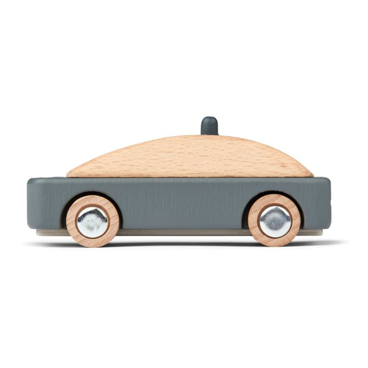 Wooden Police Car | Whale blue- Product image n°3