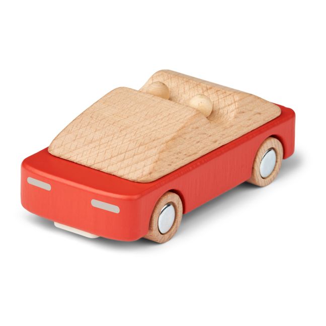 Sportwagen aus Holz | Apple red