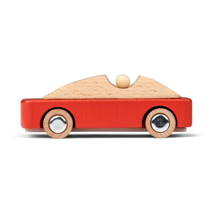 Wooden sports car | Apple red- Product image n°3