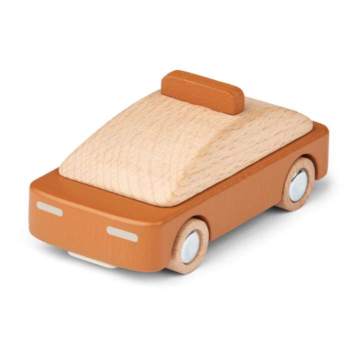 Wooden taxi | Mustard- Product image n°0