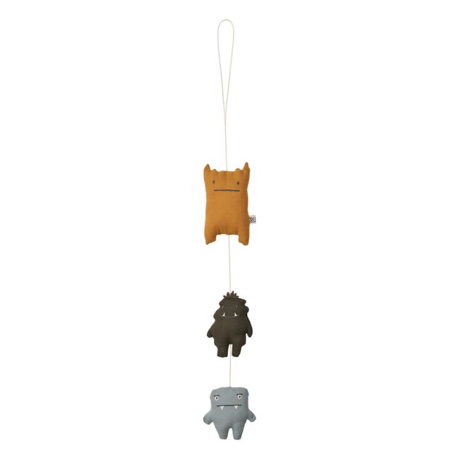 Móvil decorativo Waka de algodón ecológico | Monsters blue mix