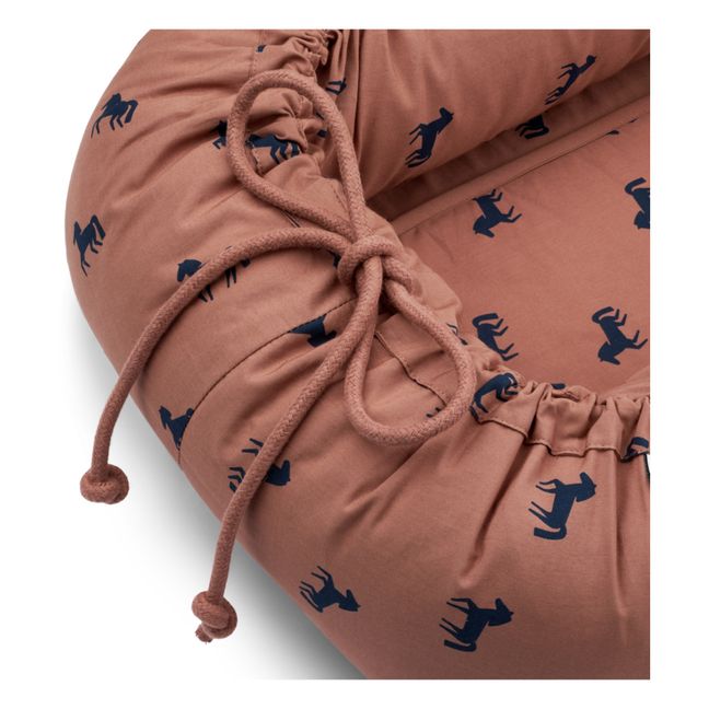 Gro soft bassinet | Horses/Dark rosetta