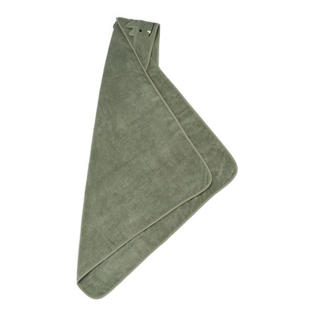 Mantella da bagno, modello: Augusta in spugna di cotone bio | Faune green