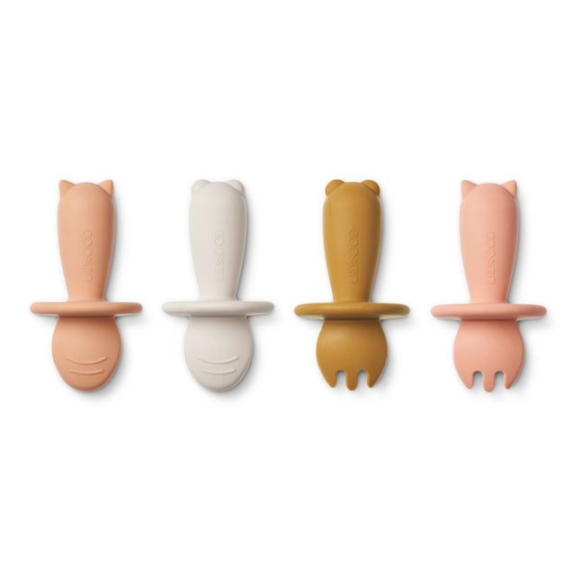 Cubiertos de silicona Avril - Set de 4 | Tuscany rose multi mix