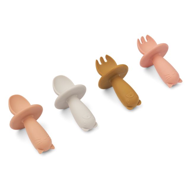 Cubiertos de silicona Avril - Set de 4 | Tuscany rose multi mix