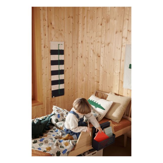 Toise en coton bio Helge | Navy multi mix
