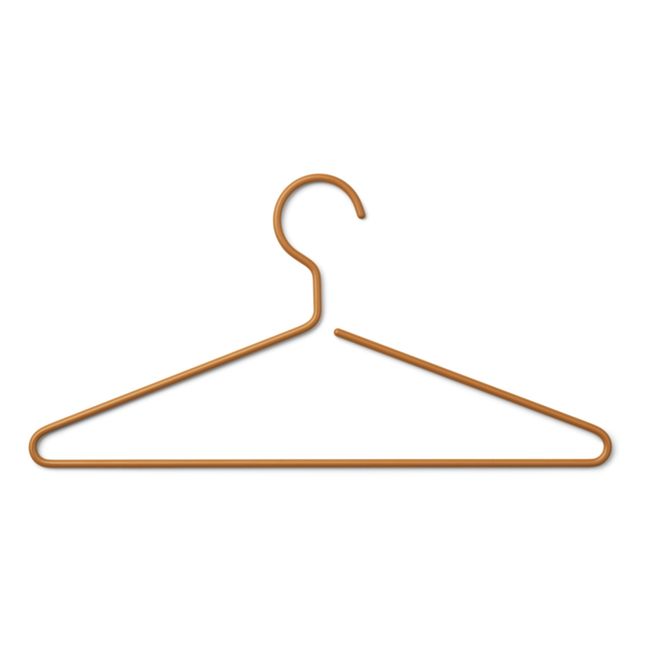 Perchas Julian - Set de 4 | Golden caramel