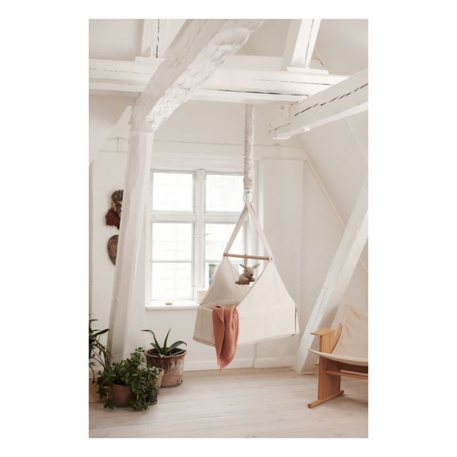Kara organic cotton blanket | Pale tuscany