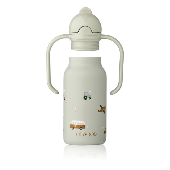 Kimmie stainless steel bottle - 250 ml | Vehicles/Dove blue