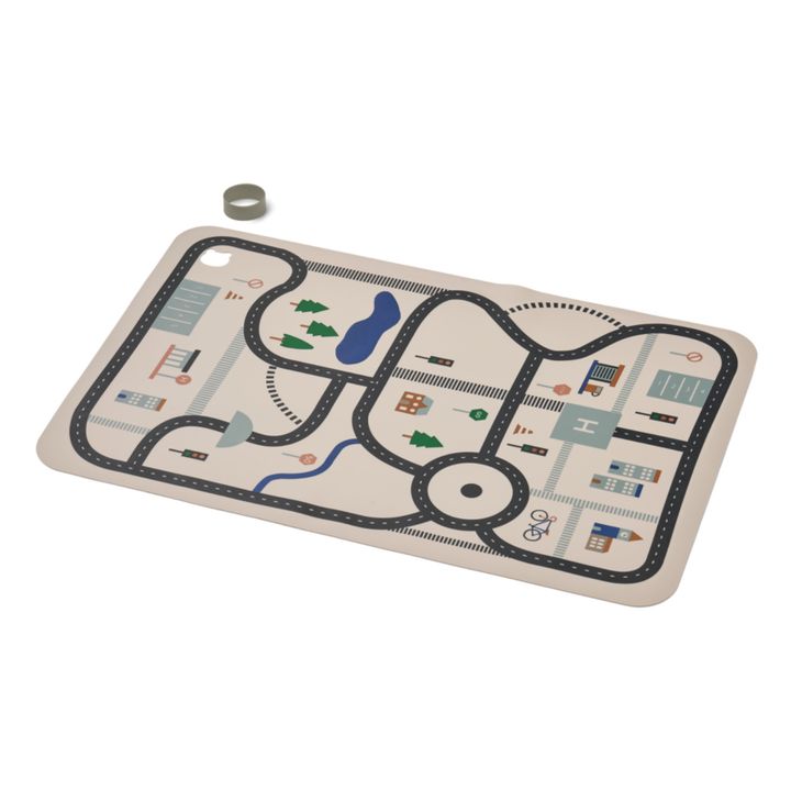 XL placemat for manual activities | Road map/Sandy- Product image n°0