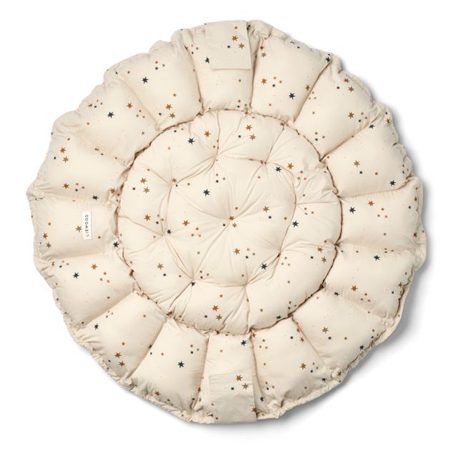 Nid d'éveil en coton bio Ola | Star bright/Sandy
