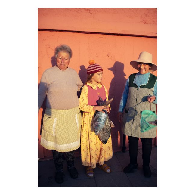Robe Velours Côtelé Poisson | Jaune