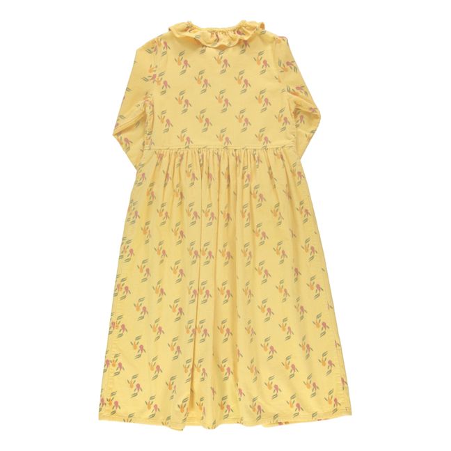 Robe Velours Côtelé Poisson | Jaune