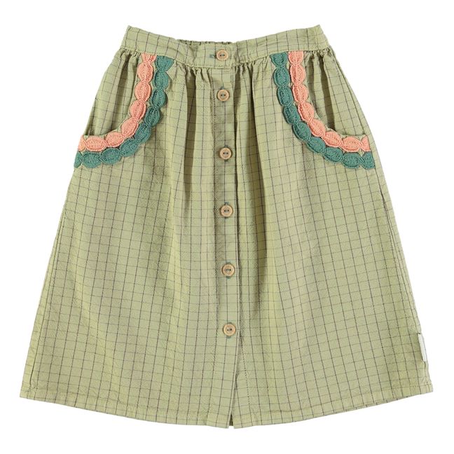 Checked Skirt | Sage