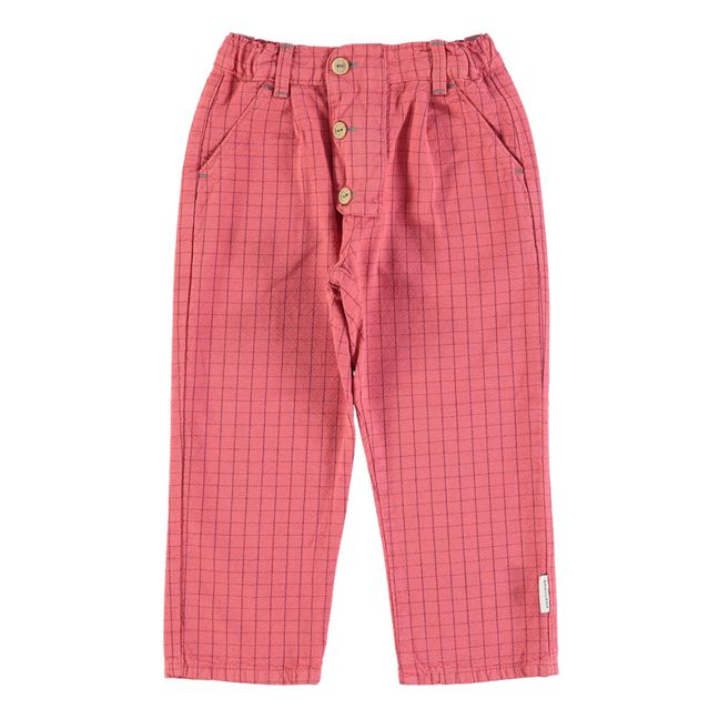 Checked Pants | Red
